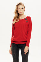 Yıldızlı Sırt Detaylı Triko Bluz