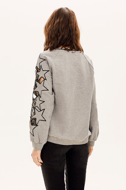 Yıldız Nakışlı Sweatshirt