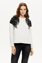 Pul İşlemeli SweatShirt