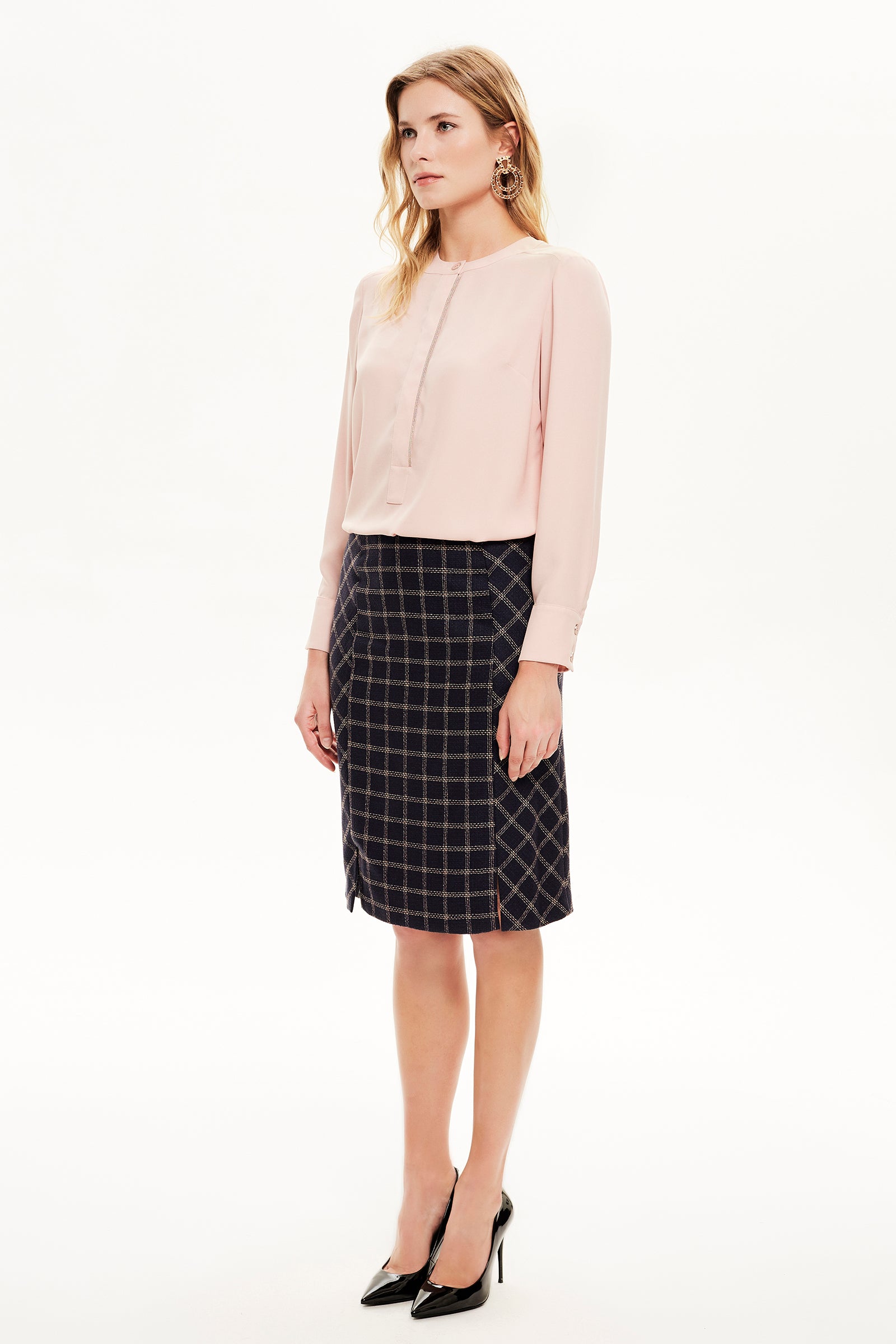 Yırtmaç Detaylı Etek