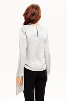 Bağlama Detaylı Saten Bluz