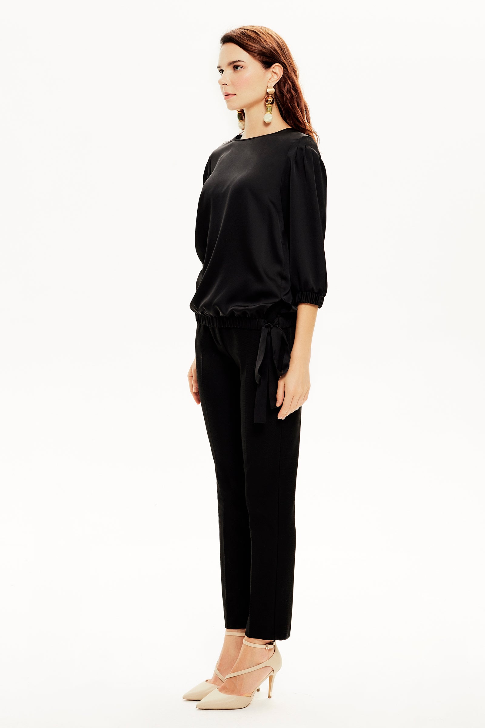 Bağcıklı Truvakar Kol Bluz