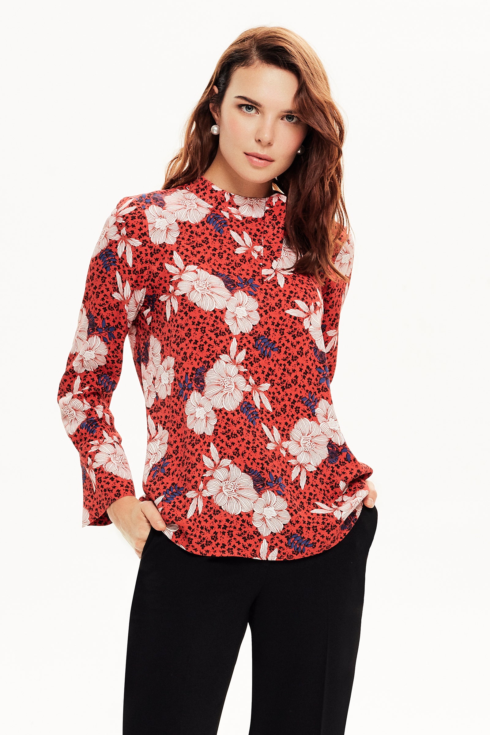 Yakası Bağlamalı Bluz