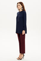 Yakası Zincirli Tunik