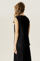 Piliseli Şifon Bluz