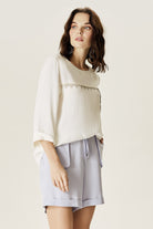 Zincir Detaylı Cepli Bluz