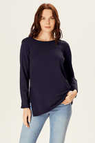 Yırtmaçlı Triko Bluz