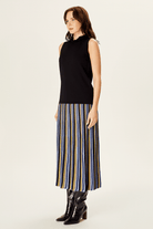 Balıkçı Yaka Kolsuz Triko Bluz