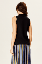 Balıkçı Yaka Kolsuz Triko Bluz