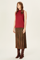 Balıkçı Yaka Kolsuz Triko Bluz