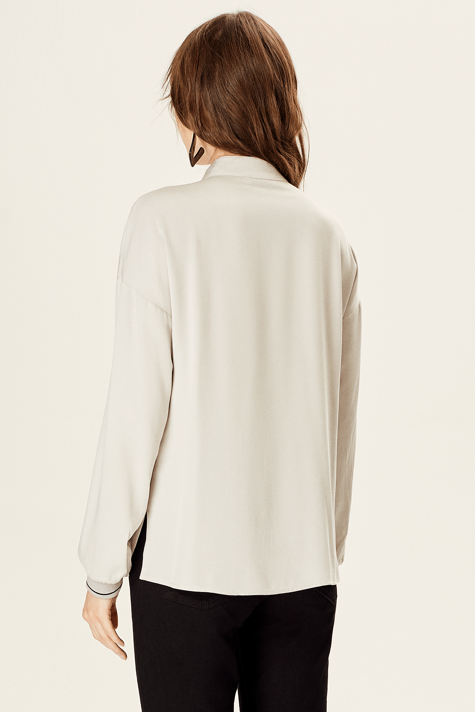 Balıkçı Yaka Düğmeli Bluz