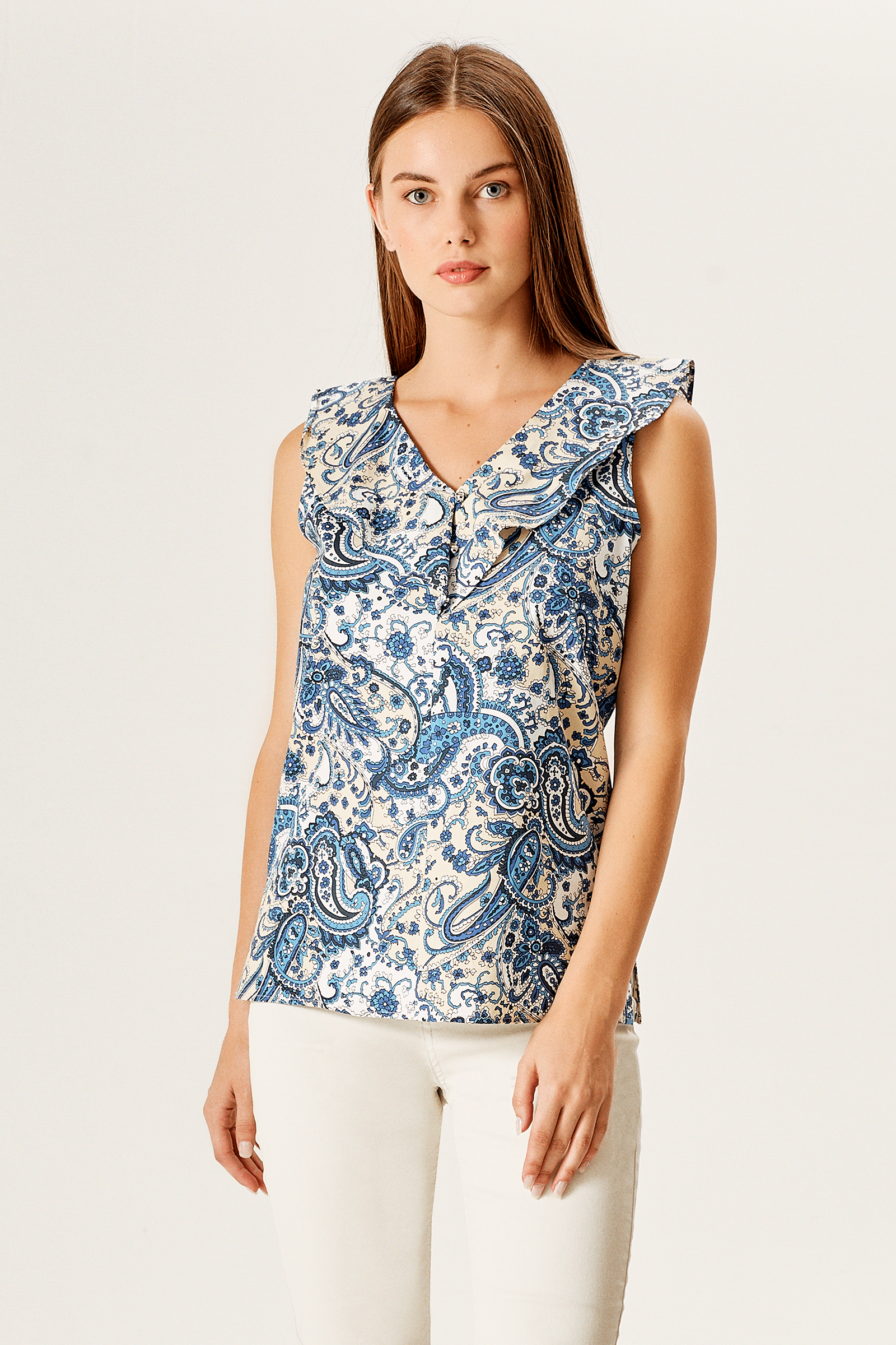 Fırfır Detaylı Bluz