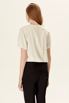 V Yakalı Yandan Bağlamalı Bluz