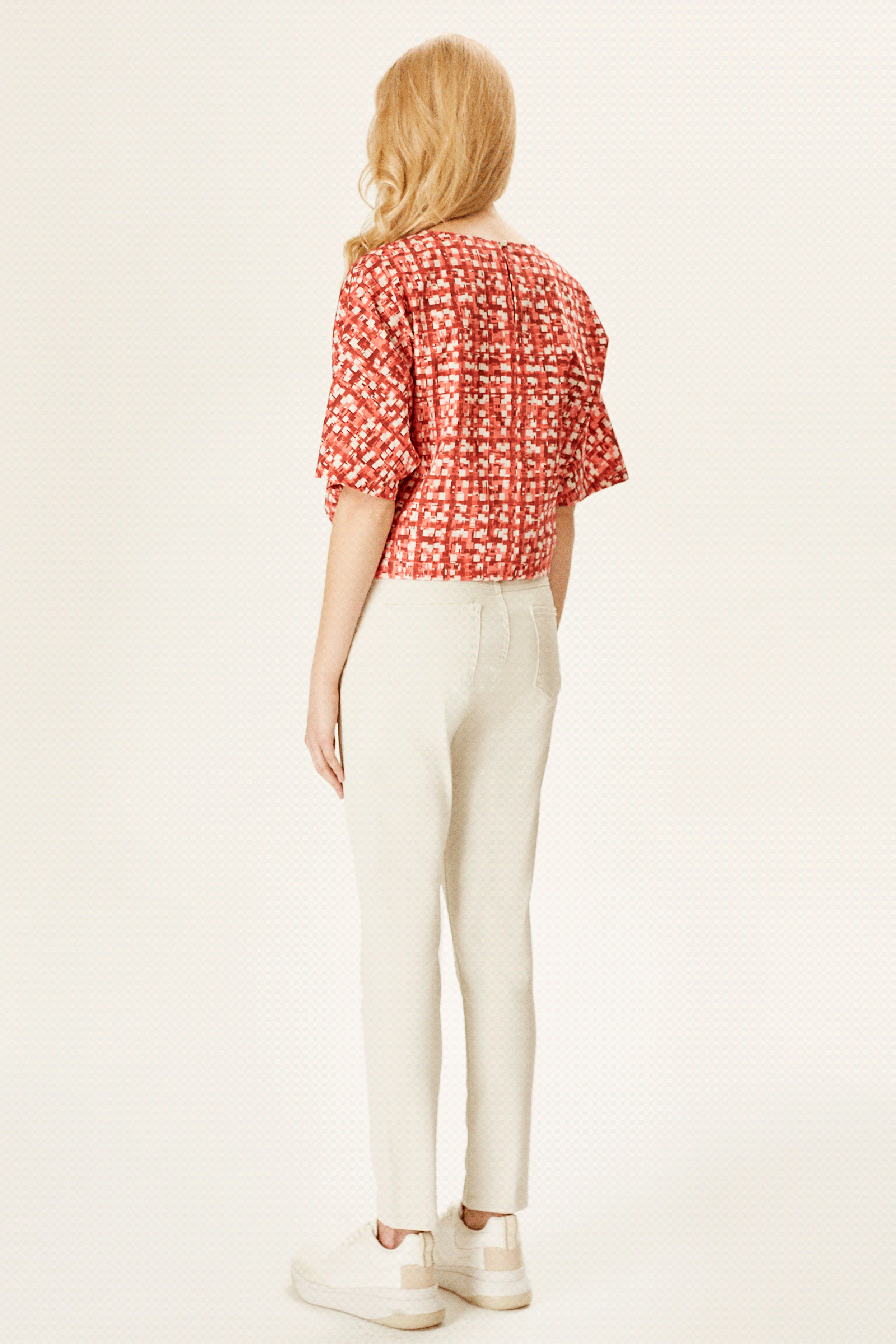 Yarasa Kol Bağcıklı Bluz