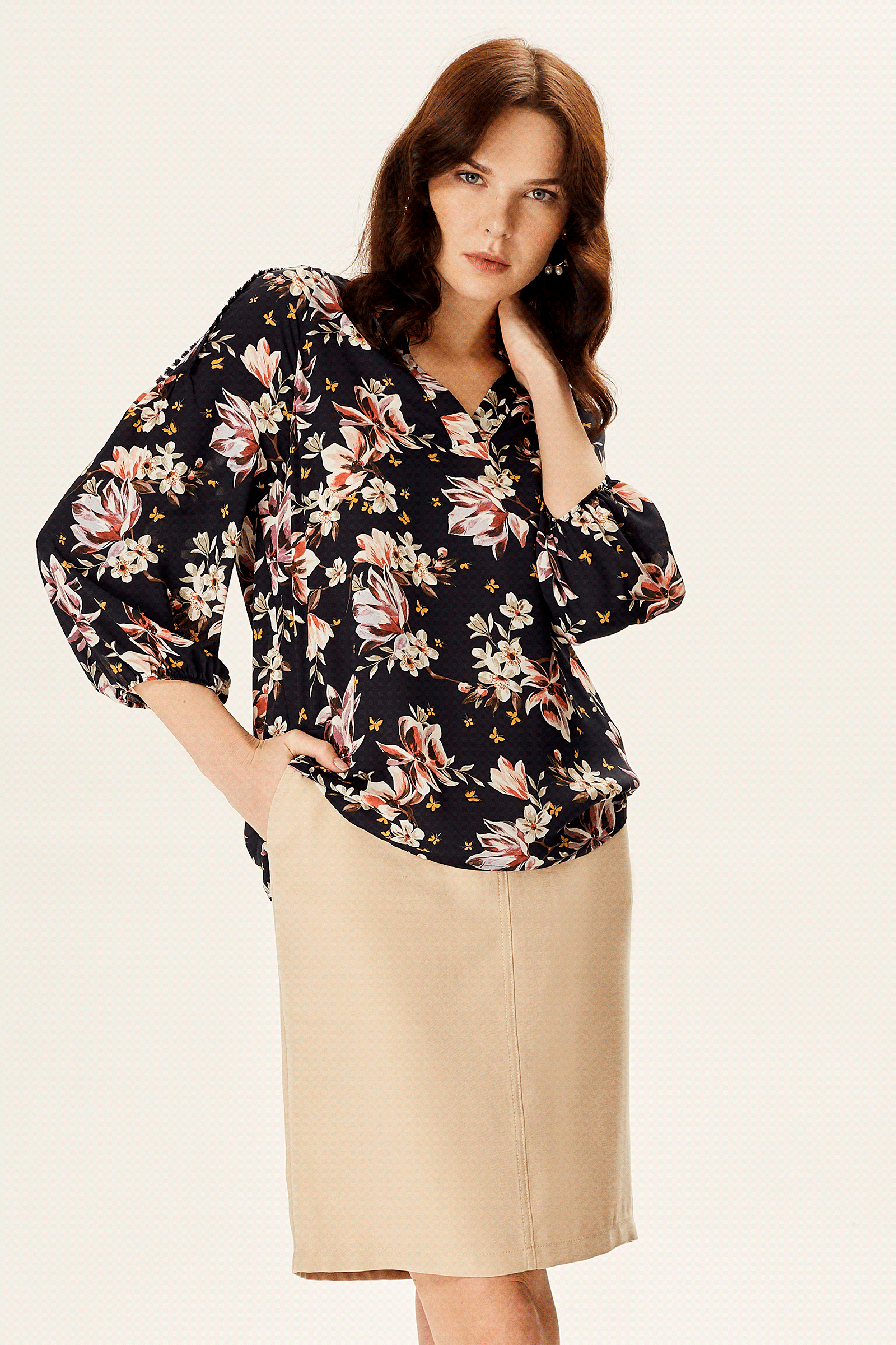 Püskül Detaylı Truvakar Kol Bluz