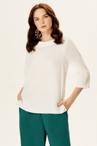 Yanı Yırtmaçlı Arkası Uzun Bluz