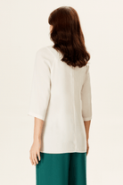 Yanı Yırtmaçlı Arkası Uzun Bluz