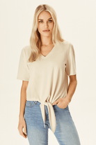 Bağlama Detaylı Penye Bluz