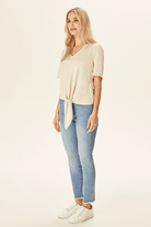 Bağlama Detaylı Penye Bluz