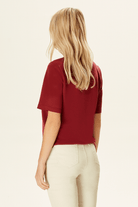 Bağlama Detaylı Penye Bluz