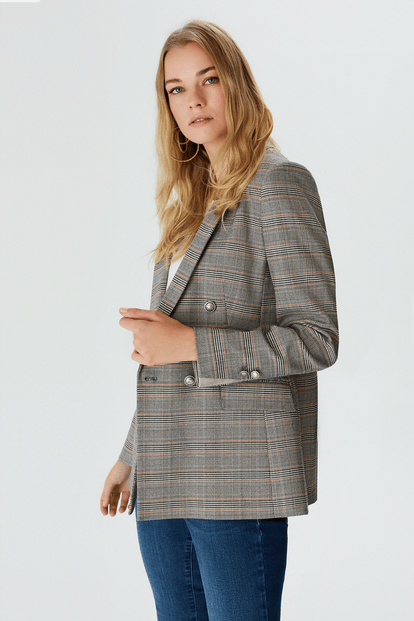 Blazer Ekose Ceket