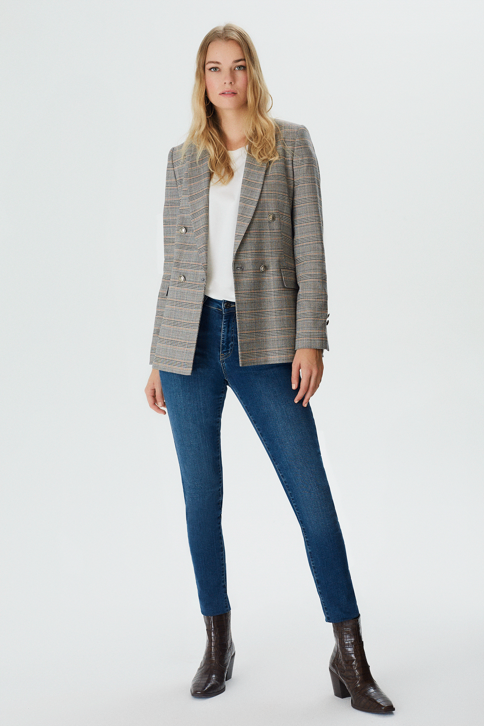Blazer Ekose Ceket