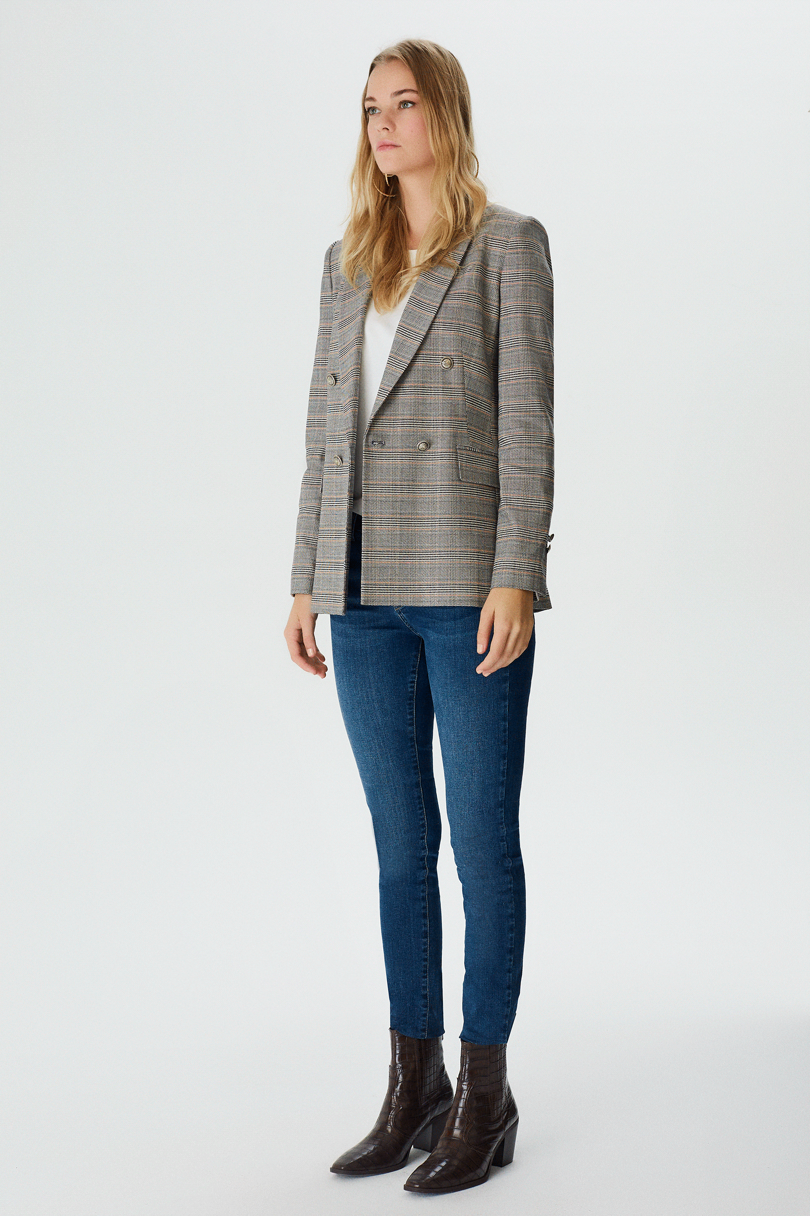 Blazer Ekose Ceket