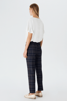 Bel Bağlamalı Latikli Pantolon