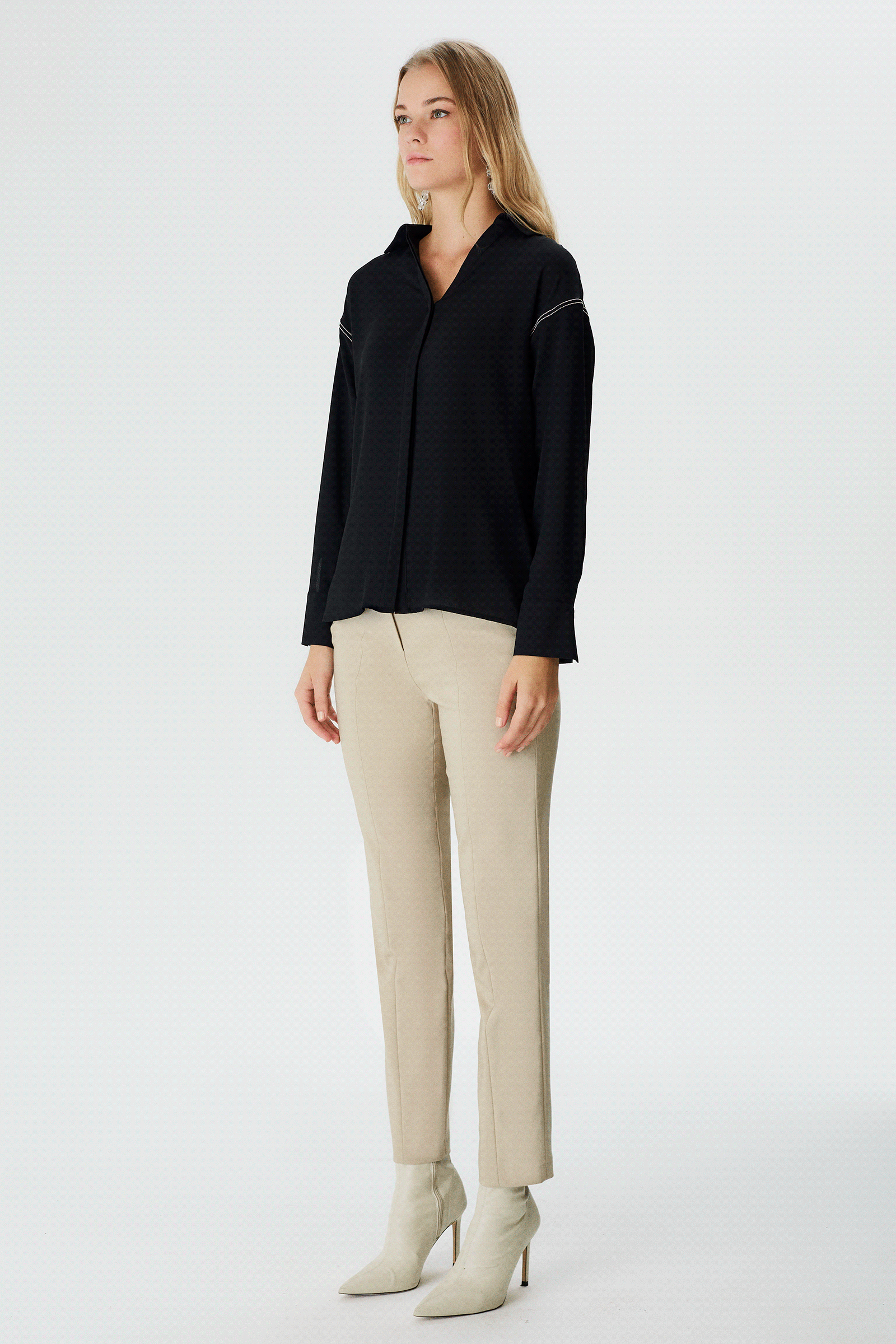 Yarasa Kol Dökümlü Gömlek