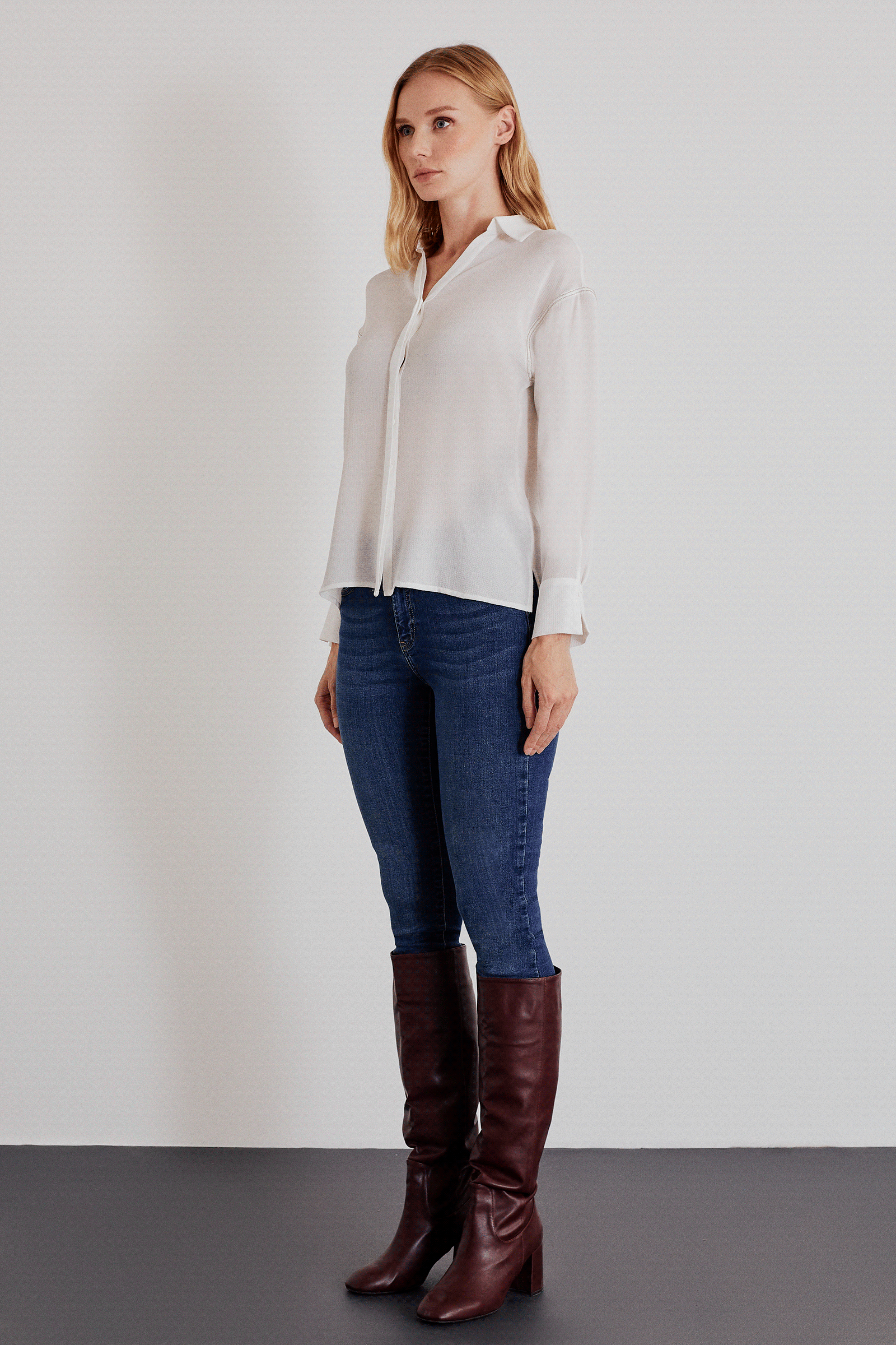 Yarasa Kol Dökümlü Gömlek