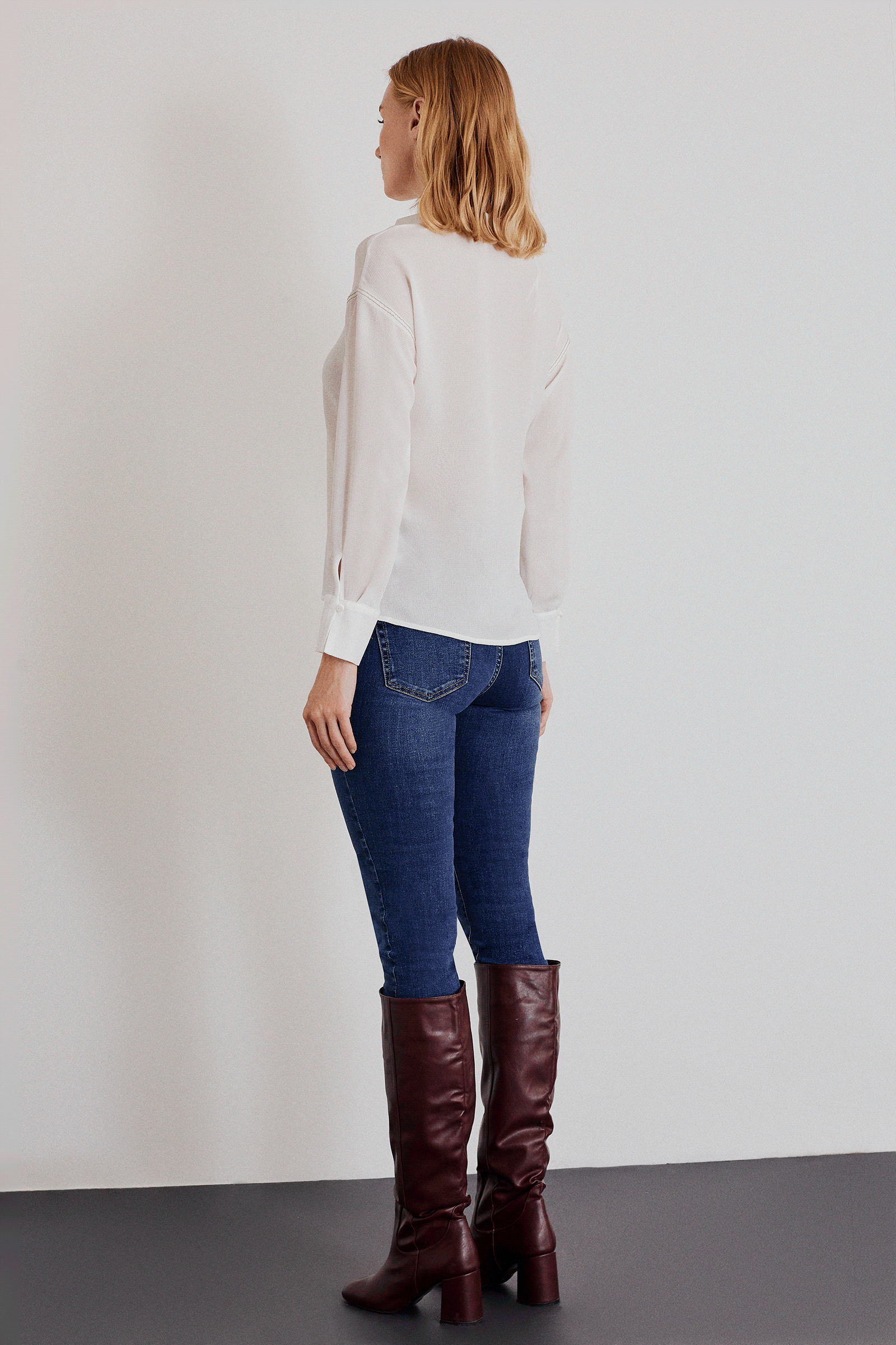 Yarasa Kol Dökümlü Gömlek