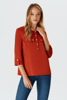 Çıtçıt Detaylı Örme Bluz