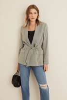 Kuşaklı Blazer Ceket