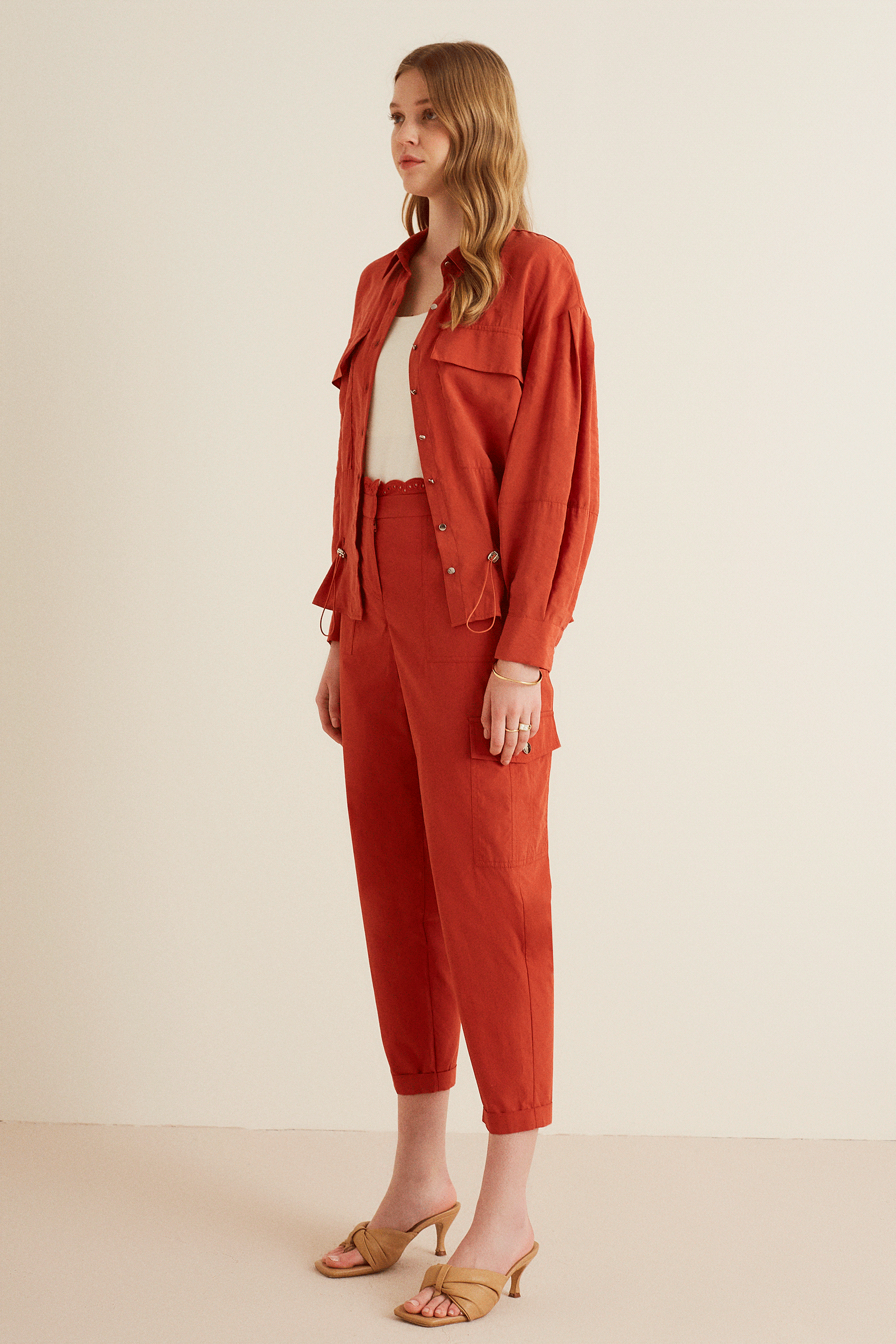 Beli Ayarlanabilir Lastikli Gömlek