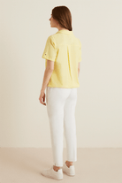 Bağcıklı Cepli Yarım Kollu Gömlek