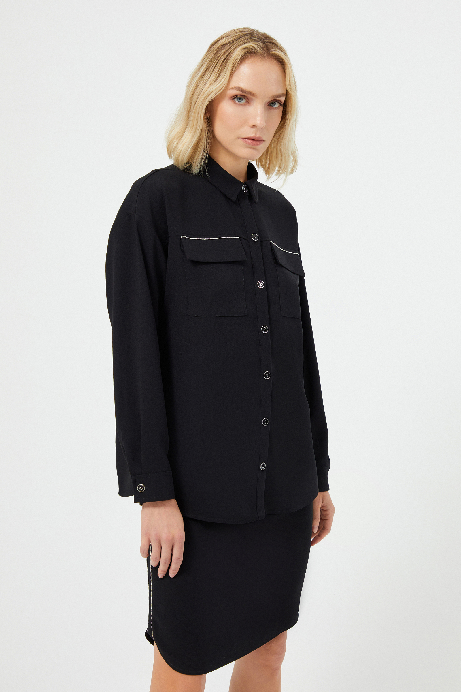 Zincir Detaylı Gömlek Ceket