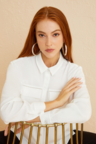 Zincir Detaylı Gömlek Ceket