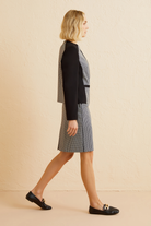 Kontrast Detaylı Fermuarlı Spor Ceket