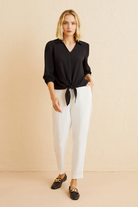 Bağlama Detaylı Truvakar Kol Bluz