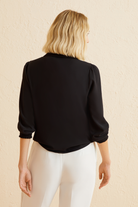 Bağlama Detaylı Truvakar Kol Bluz