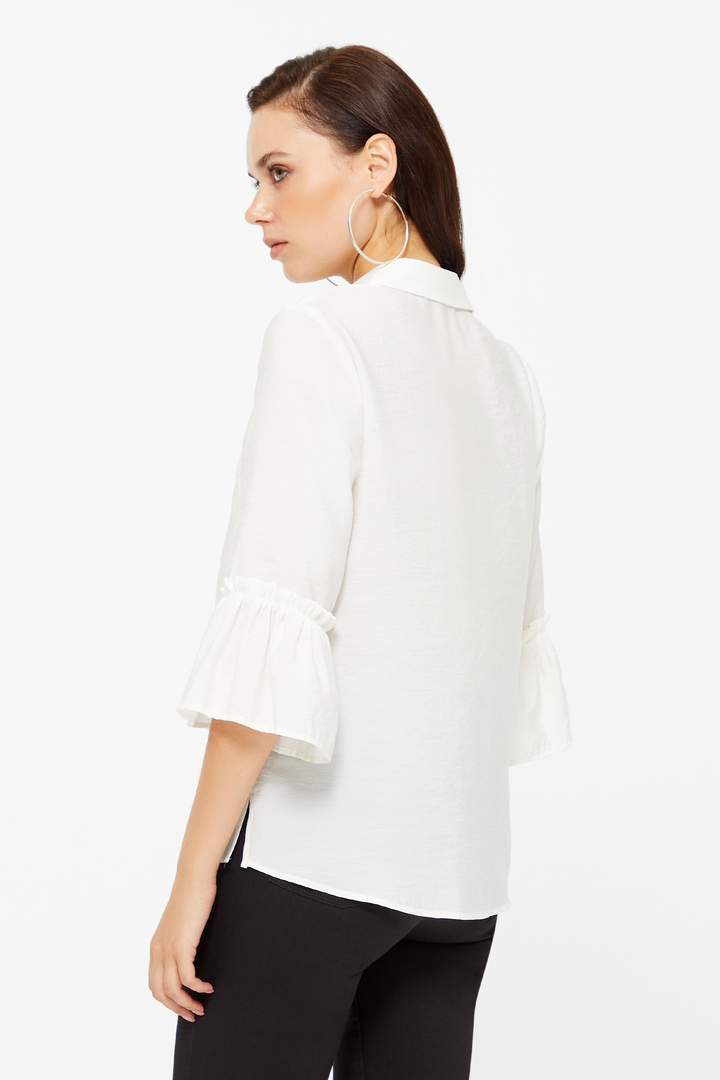 Kolu Fırfırlı Truvakar Kol Gömlek