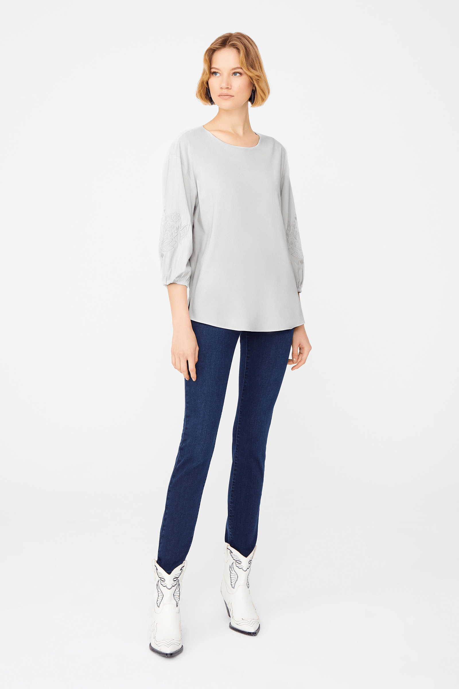 Truvakar Kol Nakış Detaylı Bluz