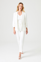 Kolu Büzgülü Dokulu Klasik Ceket