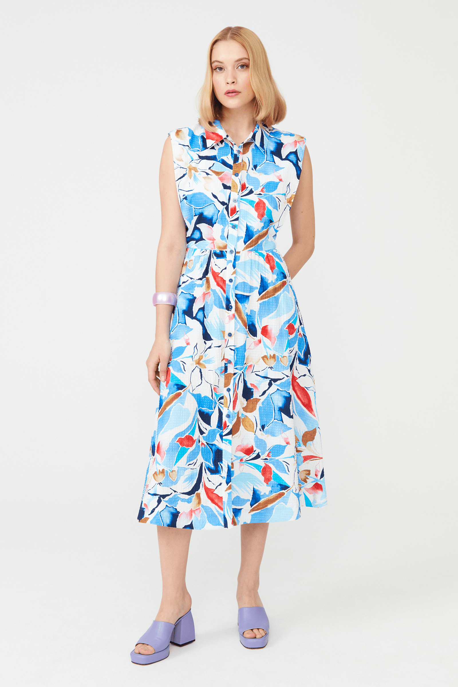 Midi Boy Gömlek Elbise