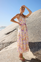 V Yaka Askılı Elbise