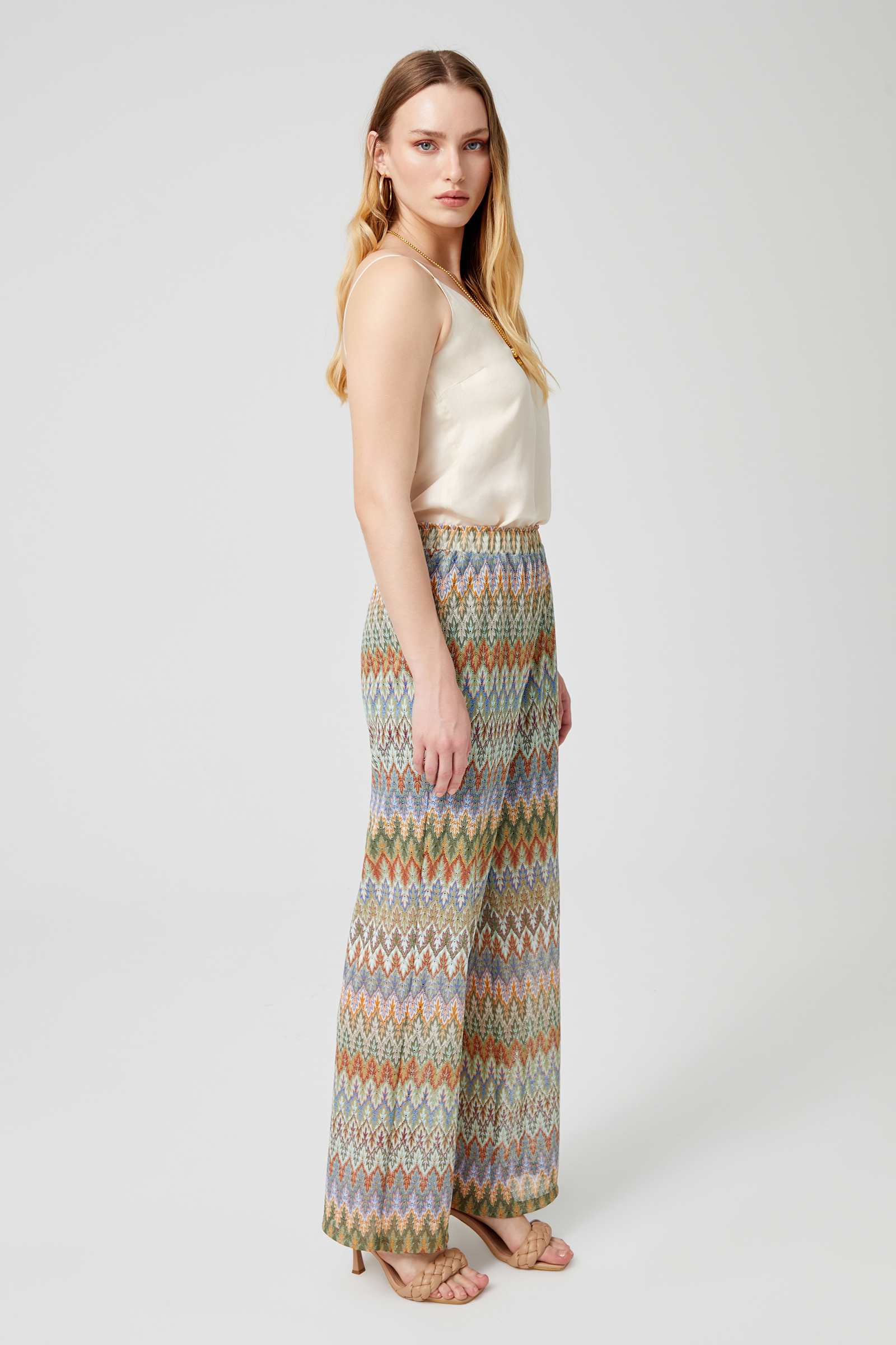 Beli Lastikli Raşel Pantolon