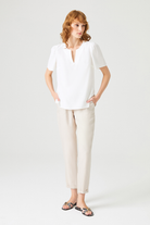 Kolu Büzgü Detaylı Bluz