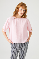 Yarım Kollu Geniş Kesim Bluz