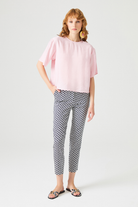 Yarım Kollu Geniş Kesim Bluz