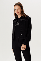 Zımba Detaylı Fit Denim Ceket